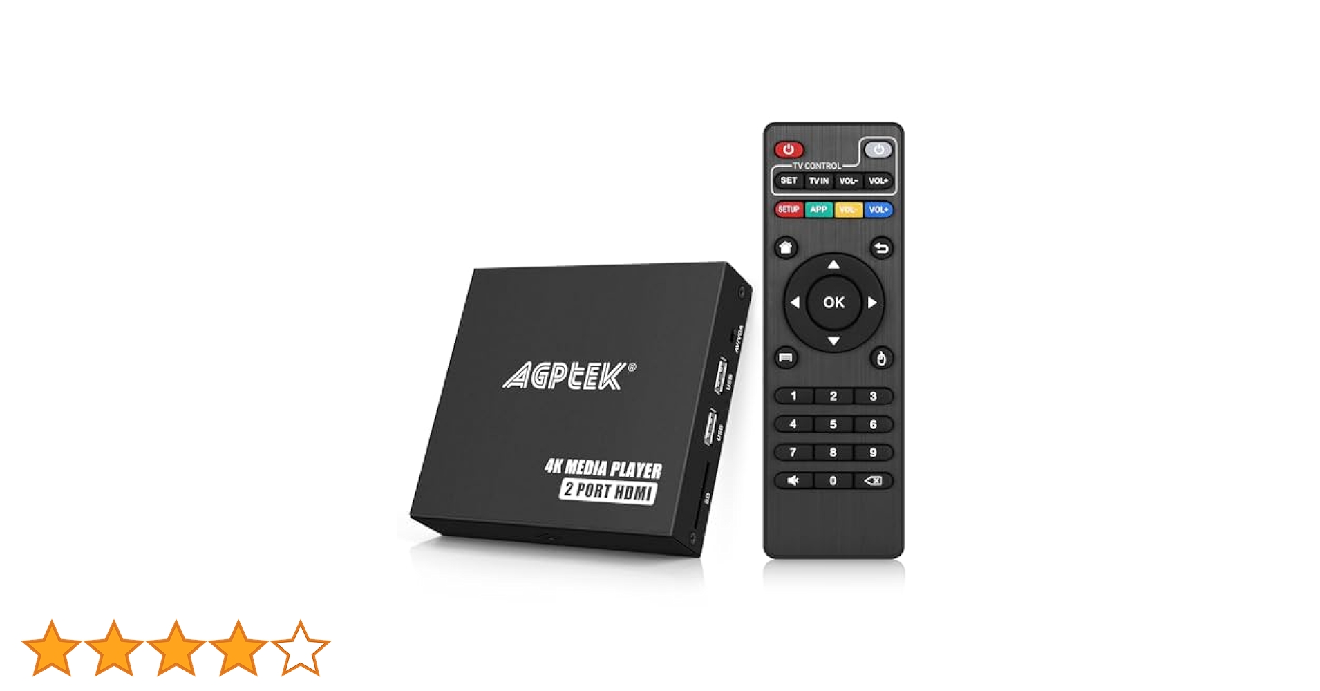 4K  HD  メディアプレーヤー Amazon.co.jp: 4K @ 30Hz メディアプレーヤー デュアルHDMI AV